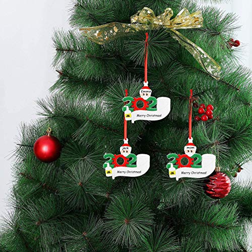 Christmas Ornament Kit, 2020 Customized Christmas Family Members DIY Quarantine Survivor Holiday Decorations Keepsake Tree Hanging Creative Gift for Family - Thumbnail 3