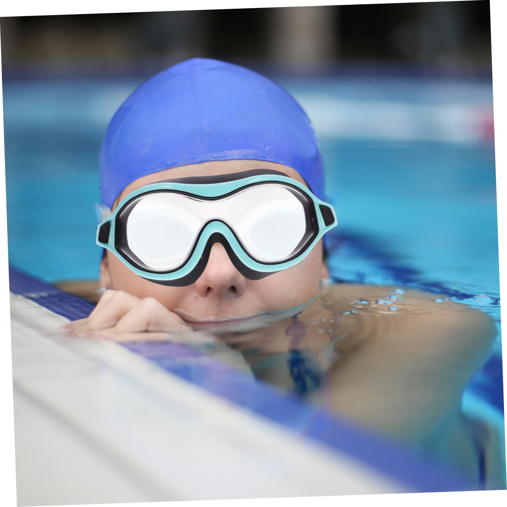 HANABASS 3piezas Gafas De Natación Unisex Ligeras y Ajustables Diseño De Marco Amplio Antiniebla y Protección Uv Para Natación y Esnórquel