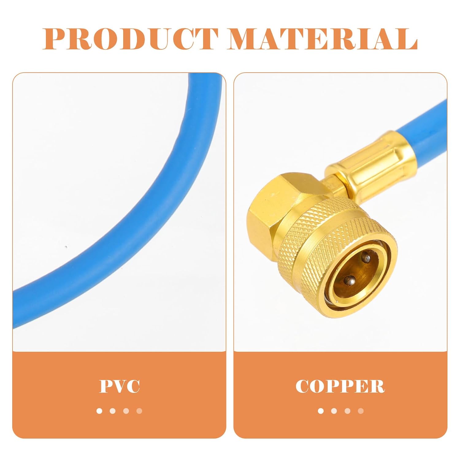 Ipetboom Refrigerant Charging Hose with Gauge R134a Automotive Ac Recharge Tube Low Pressure Gauge for Car Air Conditioner Maintenance and Refilling