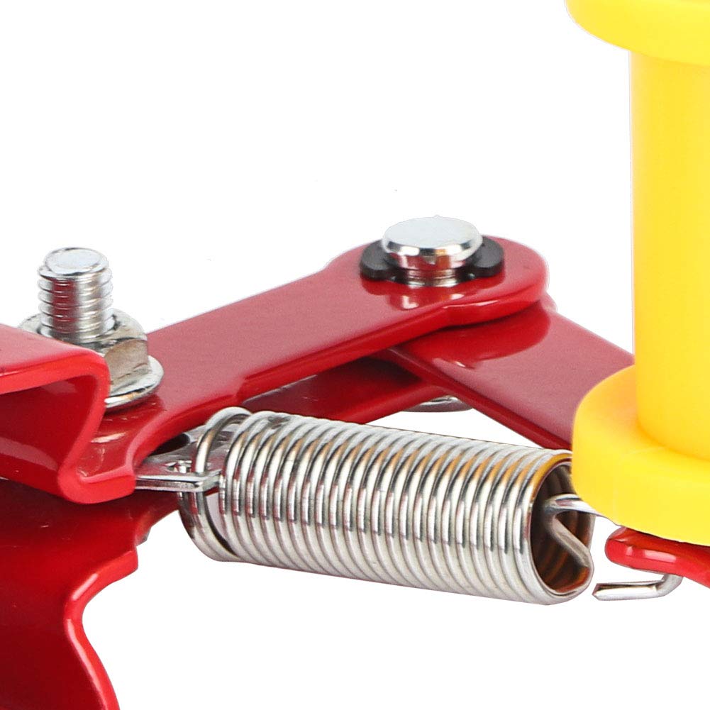 Acouto Perno de Ajuste de Cadena de Motocicleta Universal Tensor de Cadena de Motocicleta Redondo de Hierro y Plástico Negro Ajuste de Holgura de Automática de Rueda de 3,3 Cm para la Mayoría de