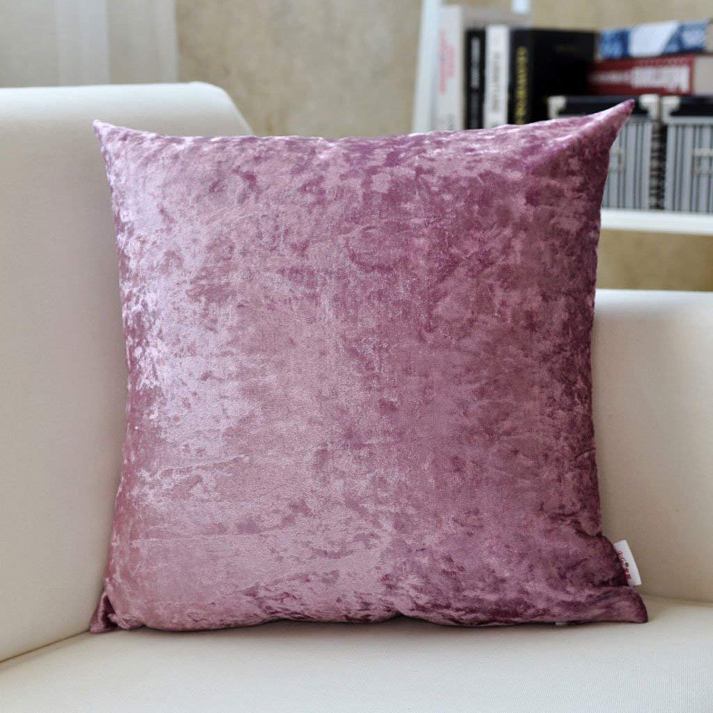 Oreiller européen Snug violet en daim pour décorer le salon