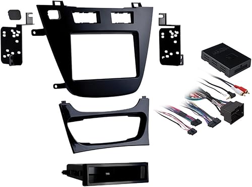 Metra Electronics 99-2023B Kit de instalación DIN simpledoble para vehículos Buick Regal seleccionados 2011-UP (negro)