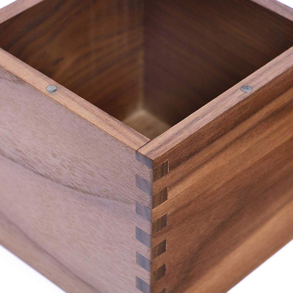 Designs Rustique Distressed Boîte Tissu carré en Bois Couverture, décoratif Salle de Bains Mouchoirs Box Holder Ferme Décor
