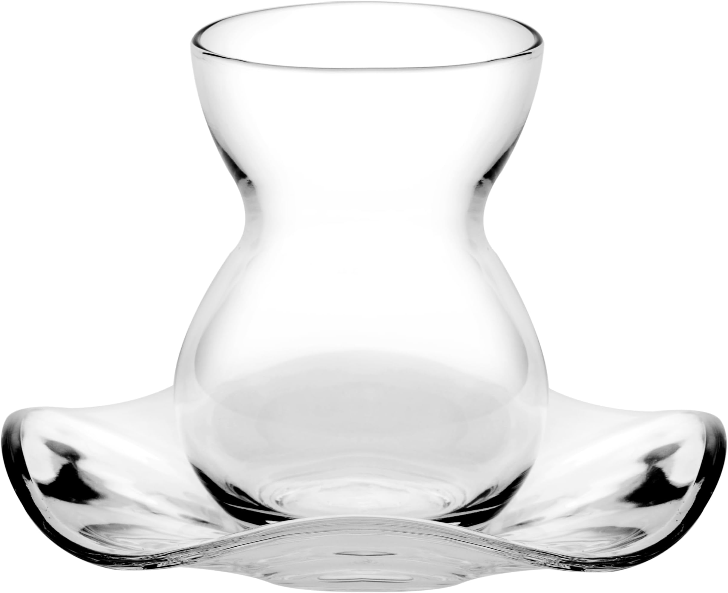 Cay Bardagi Tea Glasses Set of 6 Tea Glasses + 6 Saucers