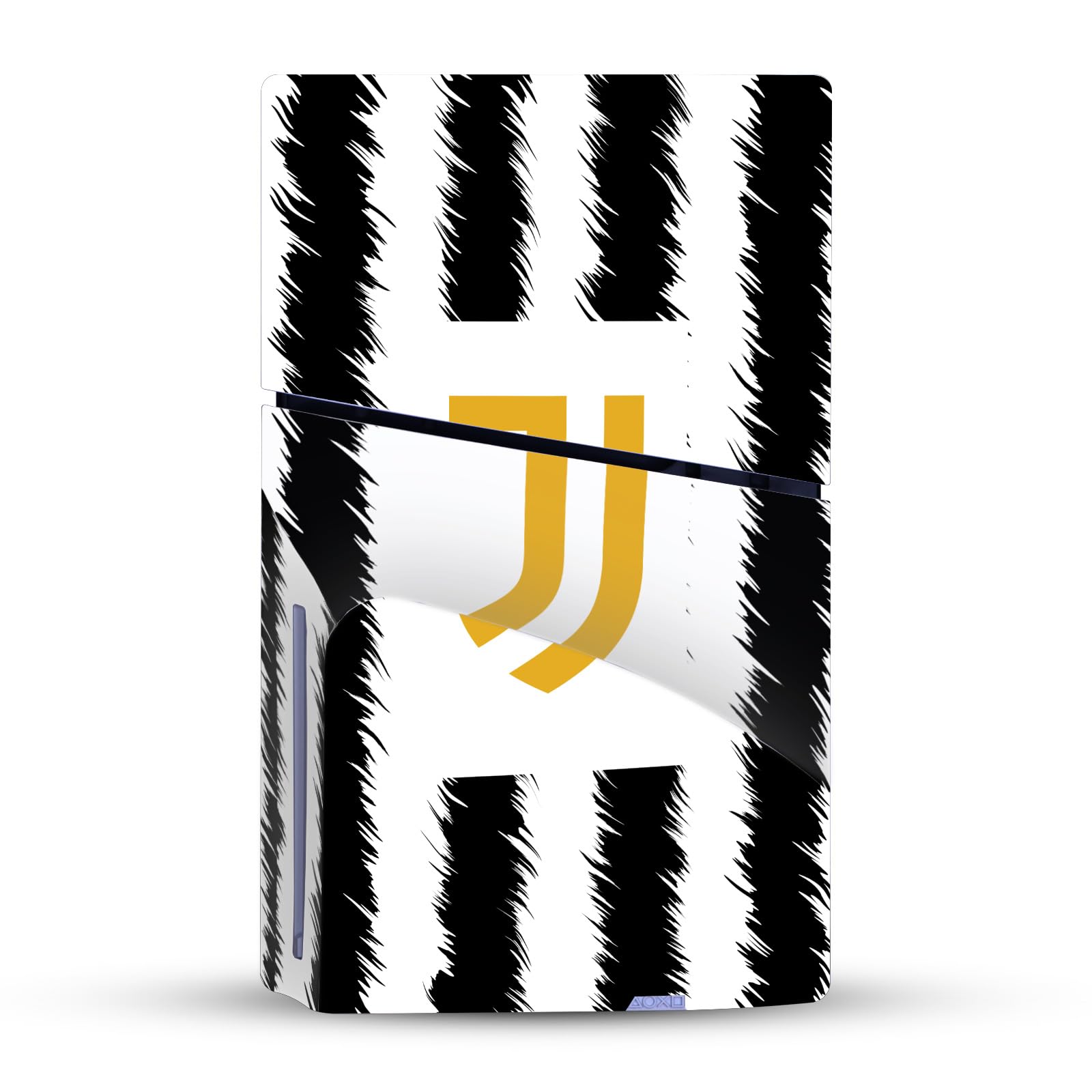 Head Case Designs Licenza Ufficiale Juventus Football Club Home 2023/24 Kit Partita Vinile Sticker Gaming Pelle Adesivo Compatibile con Sony Playstation 5 PS5 Slim Disc Edition Console