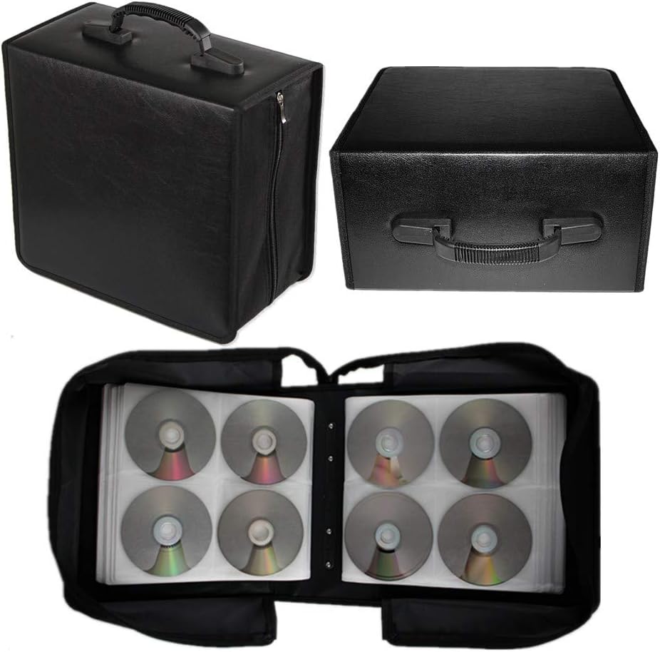Up To 50% OFF Penlonda Disc CD DVD Bluray Storage Holder Solution Binder Sleeves Carrying Case((400 Capacity))