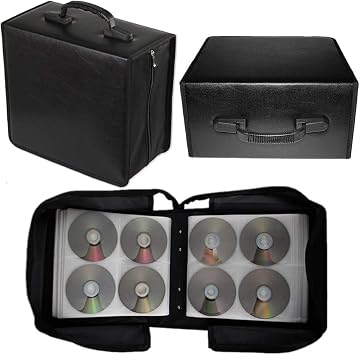 Disc CD DVD Blu-ray Storage Holder Solution Binder Sleeve Carrying Case 400 Capacity