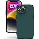 YATWIN Silicone Back Case for iPhone 13 Pro Max, Soft-Touch Phone Back Cover for Apple iPhone 13 Pro Max - Dark Green gallery image
