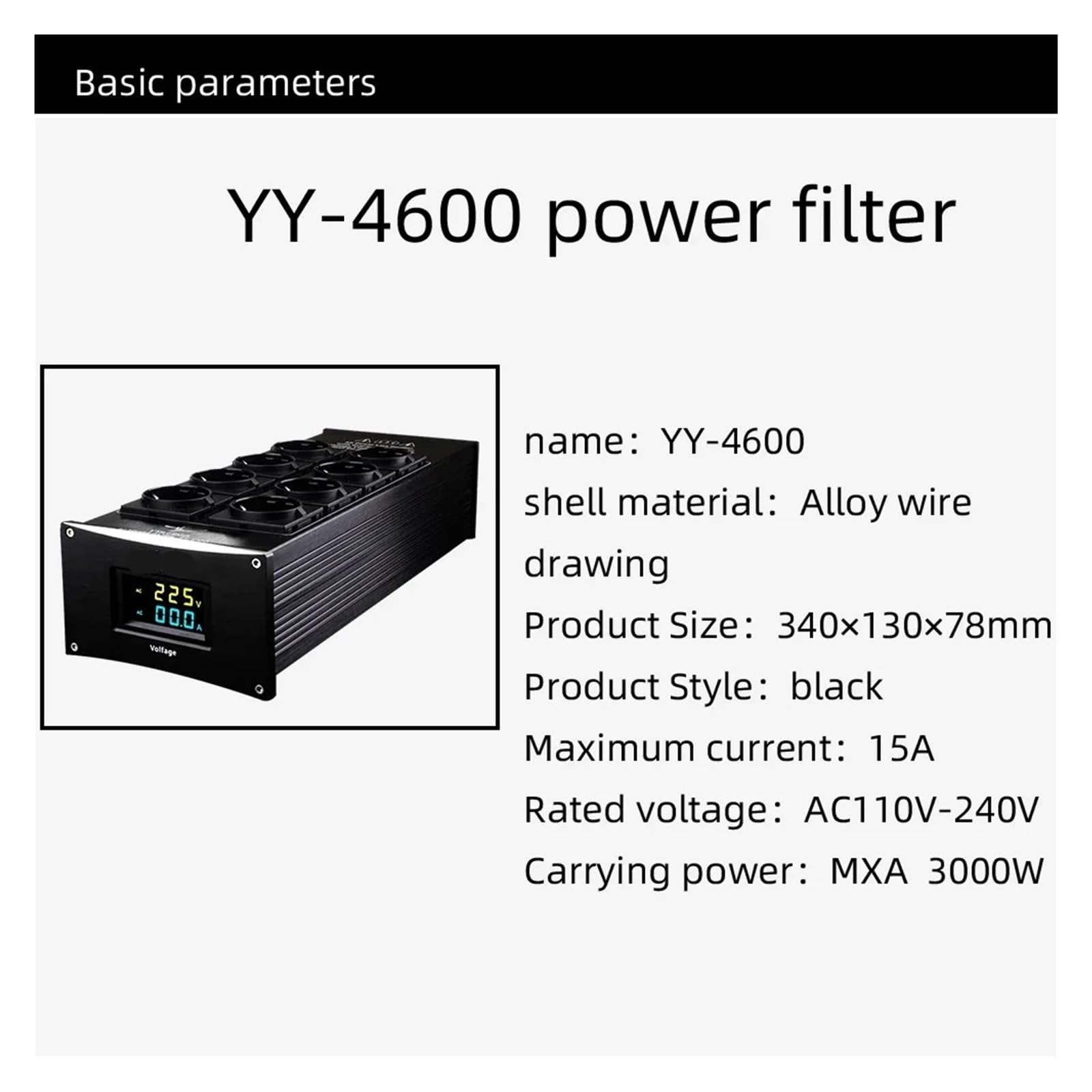 Hałas Audio Filtr zasilania AC Klimatyzator mocy Oczyszczacz mocy Ochrona przed przepięciami Elektryczna listwa zasilająca