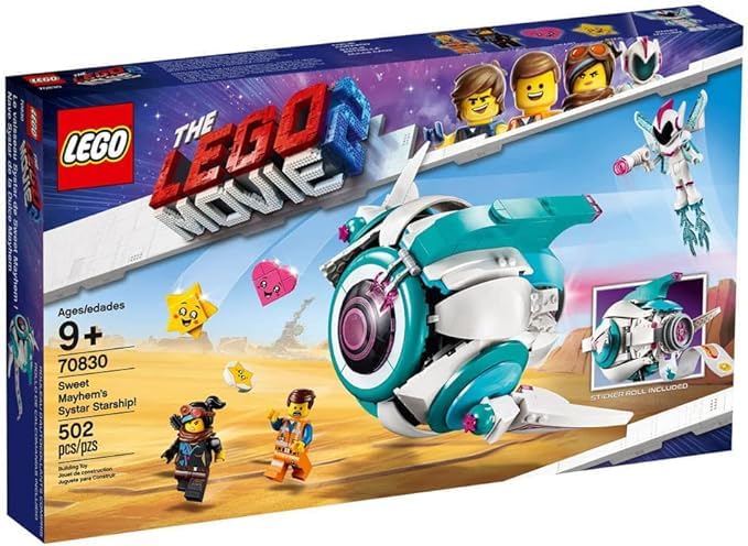 70830: LEGO Movie 2: Sweet Mayhems Systar Starship! (502 Pieces)