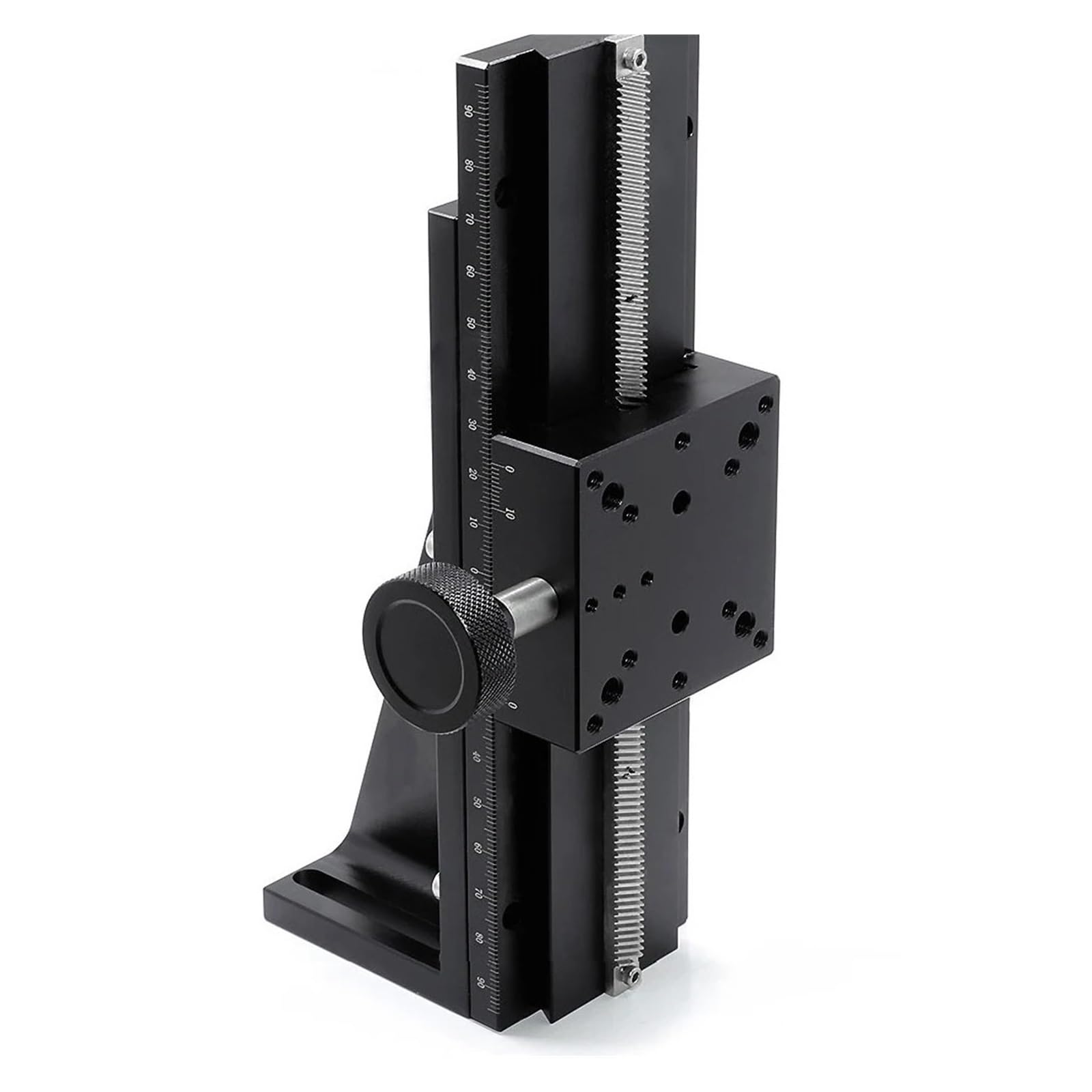 IGNVXMGKP Groove Linear Long Stroke Z Axis Dovetail Fine-Tuning Sliding Table Manual Displacement Trimming Platform(300mm)