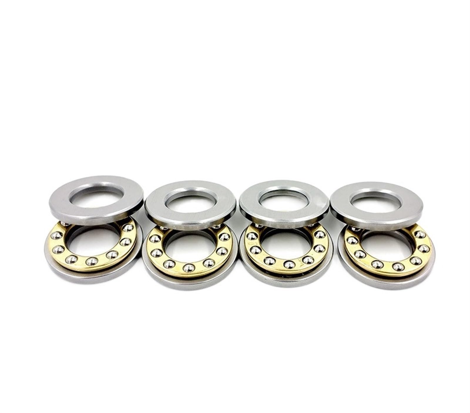 HYUJNAFZR Bimetal Seal Shield Micro deep Groove Bearing 4pcs F9-17M 9x17x5mm Miniature Planar Bearing Axial Ball Thrust Bearing