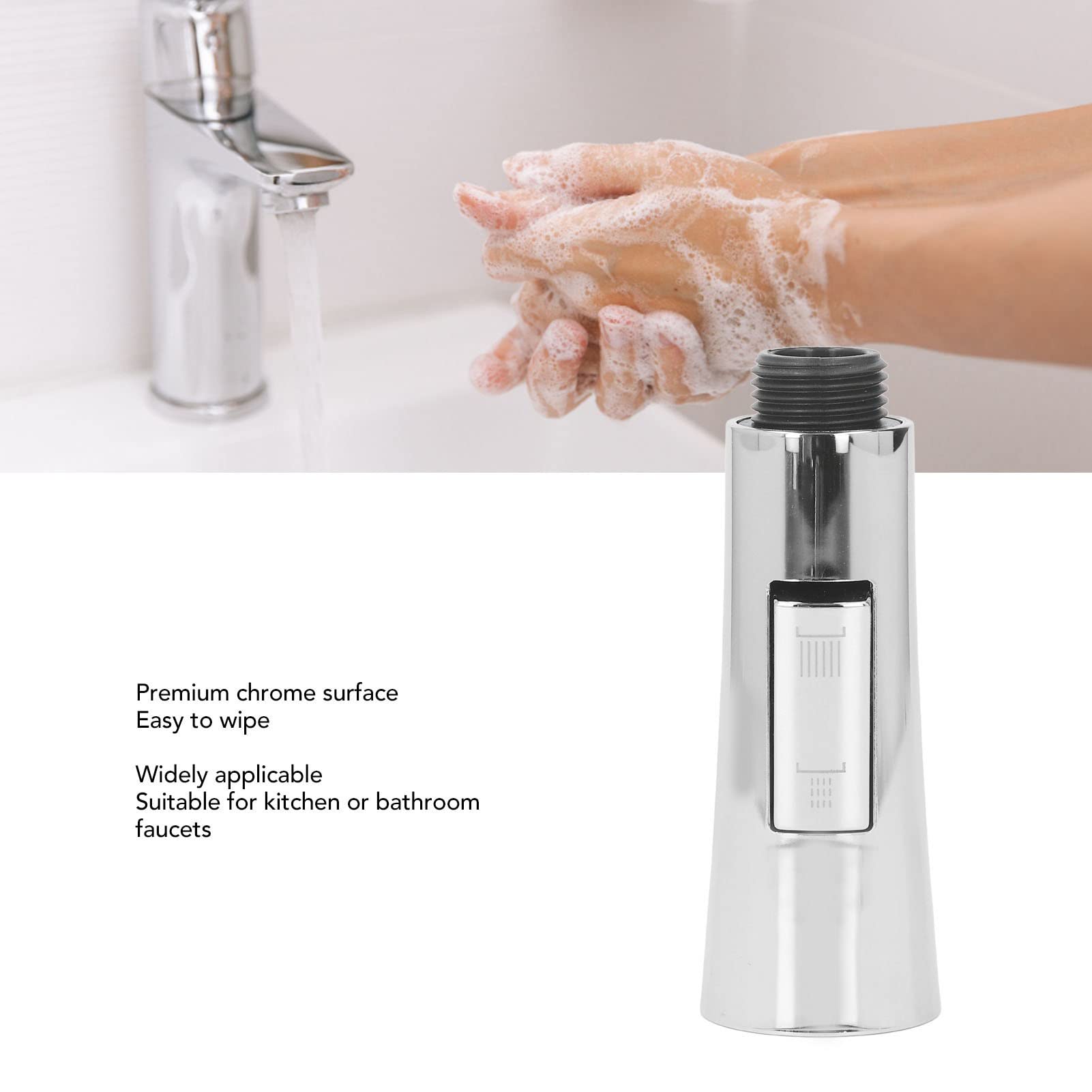 Cabezal de Rociador de Grifo de Cocina, Rociador de Grifo de Interfaz Universal G1/2, Reemplazo de Cabezal de Grifo Extraíble, Cabezal de Rociador de Grifo de Fregadero de Cocina, Rociador de Grifo Pa