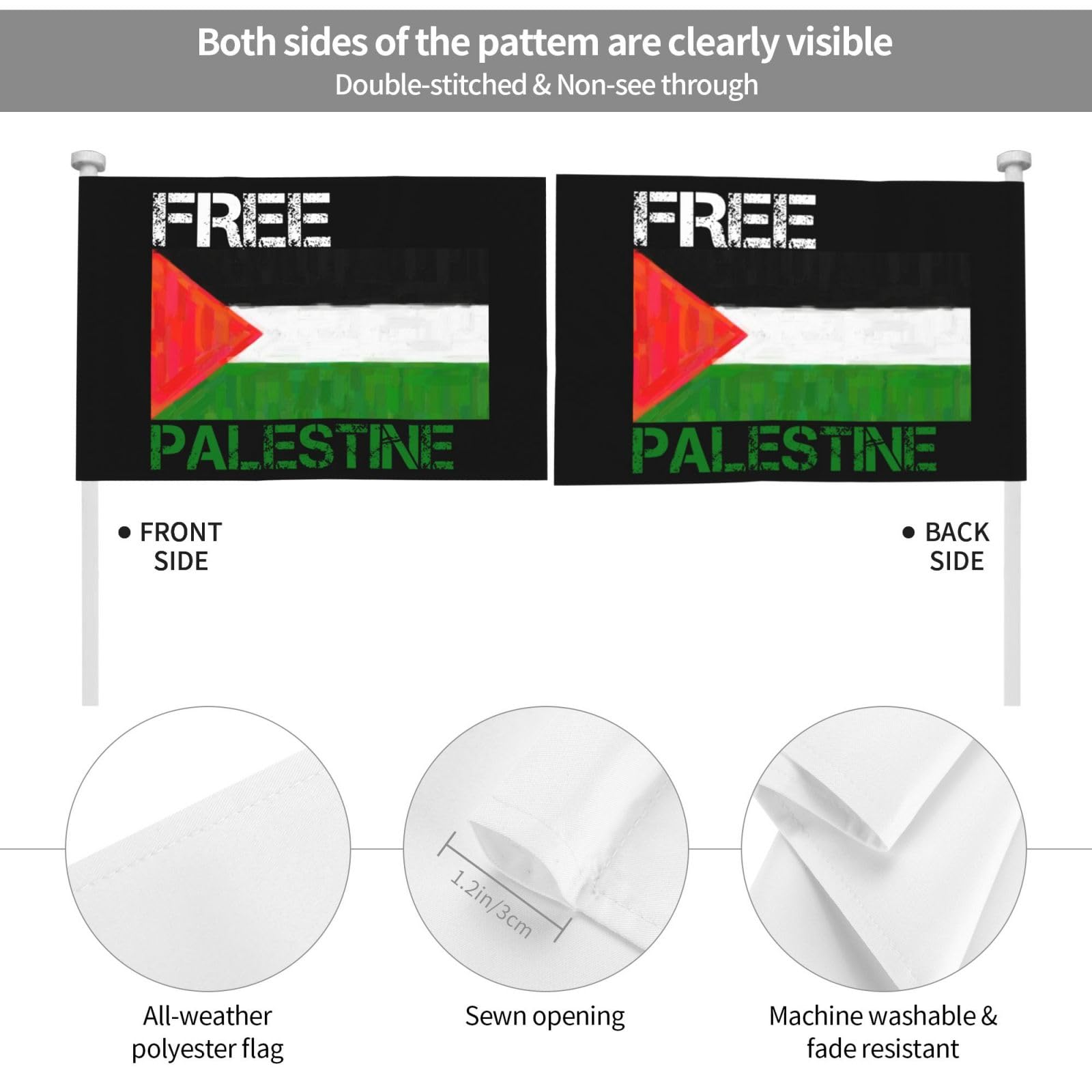 amazon-com-12x18-free-palestine-palestine-flag-car-flag-double-sided-window-clip-waterproof-flags-excluding-flagpoles-patio-lawn-garden for Free Printable Palestine Flag Printable Amazon.com : 12x18 Free Palestine Palestine Flag Car Flag Double Sided Window Clip Waterproof Flags Excluding Flagpoles : Patio, Lawn & Garden for Free Printable Palestine Flag Printable