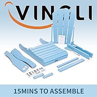 Vista 7 de VINGLI Silla Adirondack plegable de plástico con soporte para tazas, material de polietileno de alta densidad 100% reciclable impermeable, cómoda