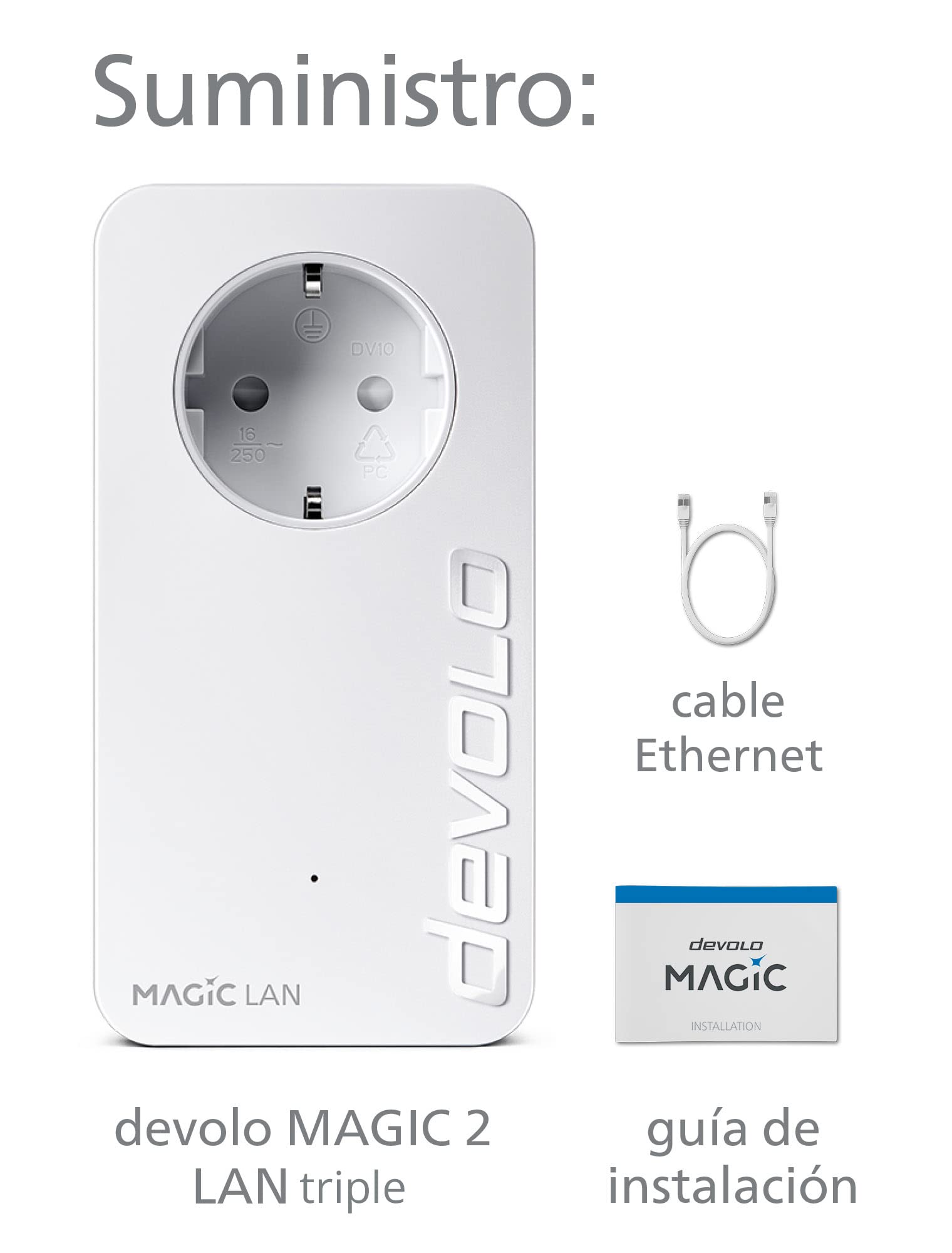 devolo Magic 2 LAN Triple - Adaptador PLC con 3 Puertos Ethernet, para televisor Inteligente, Ordenador y Consola de Juegos — view 7