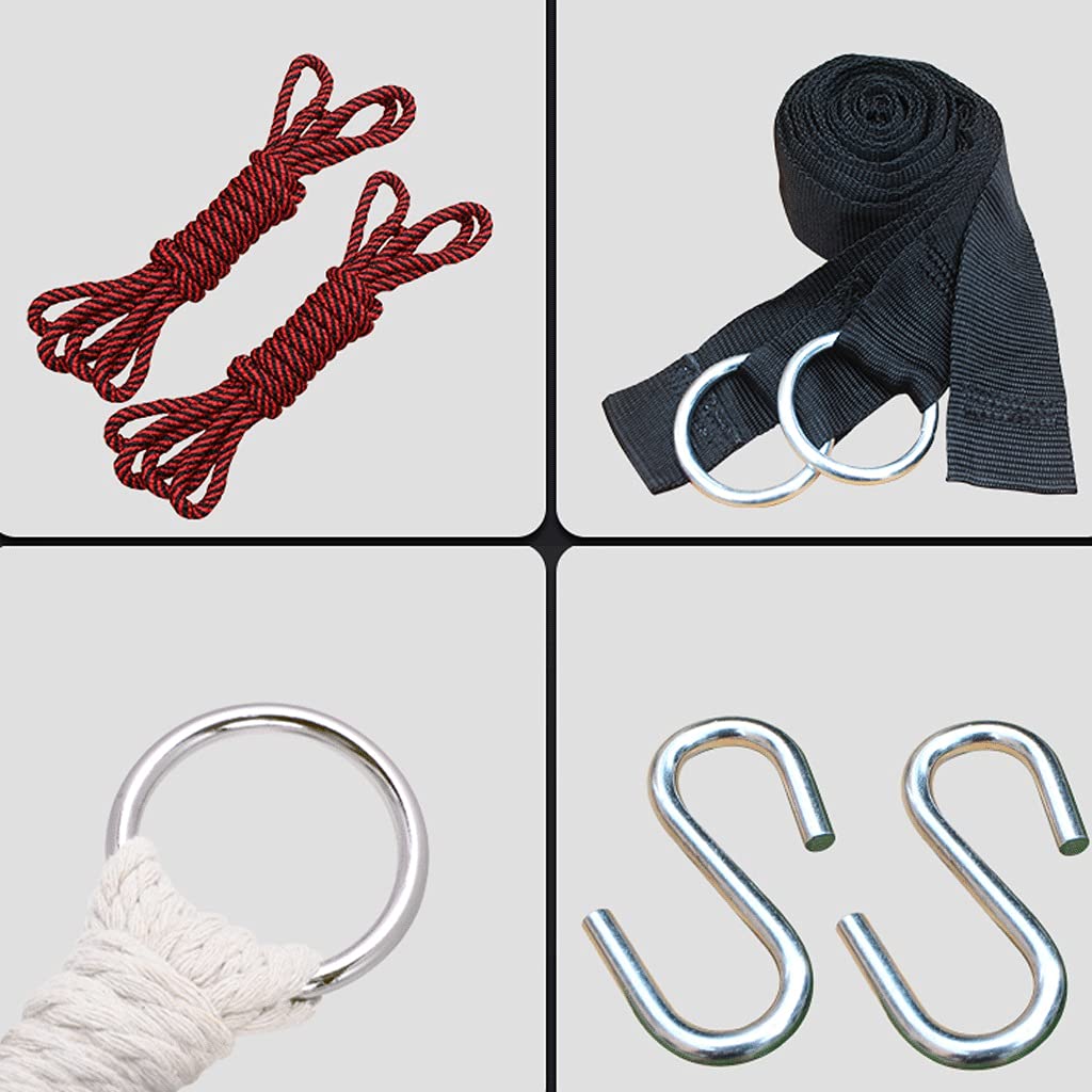 Hamac Hamac en Treillis tissé, oreillers en Forme de U et Lunettes de gonflage Le hamac de Maille Super Respirant Convient au Camping en Plein air Hamac Portable