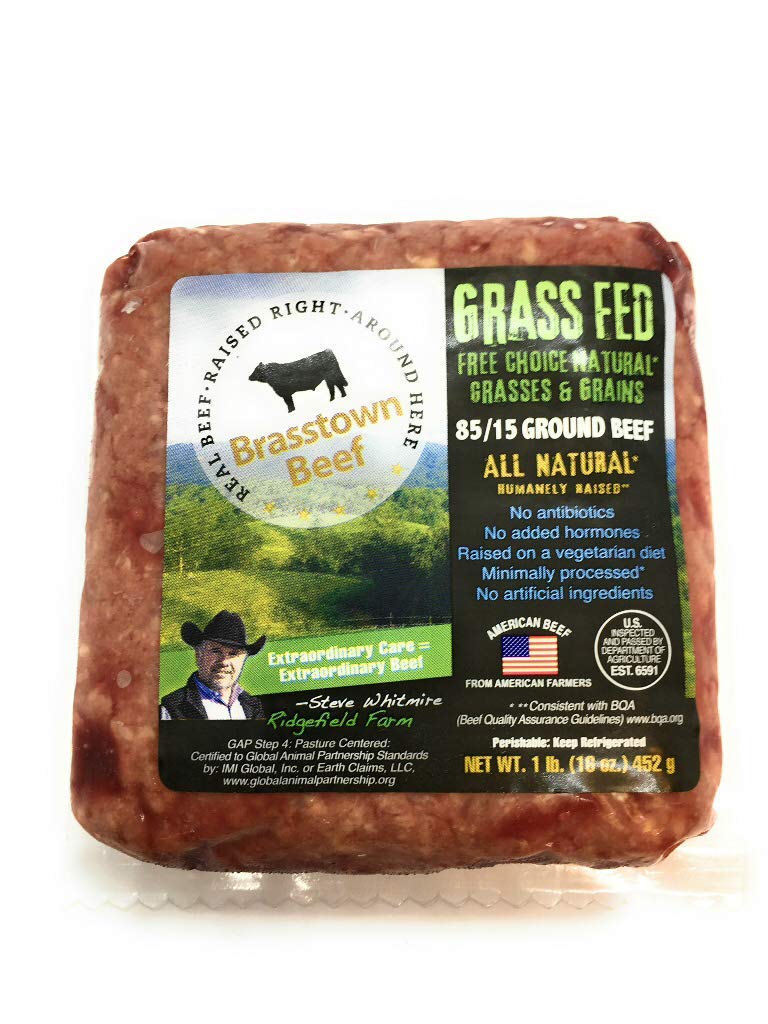 Brasstown Beef, 85% Lean Ground Beef, 16 oz