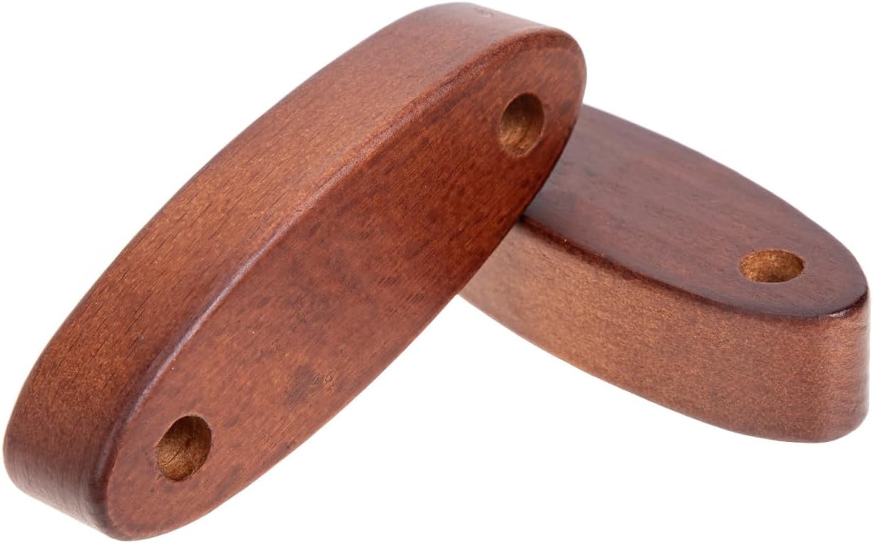 2Pcs Wooden Tent Rope Buckles Cord Tensioners for Camping Hiking Outdoor Guyline Stoppers Clothesline Accessories