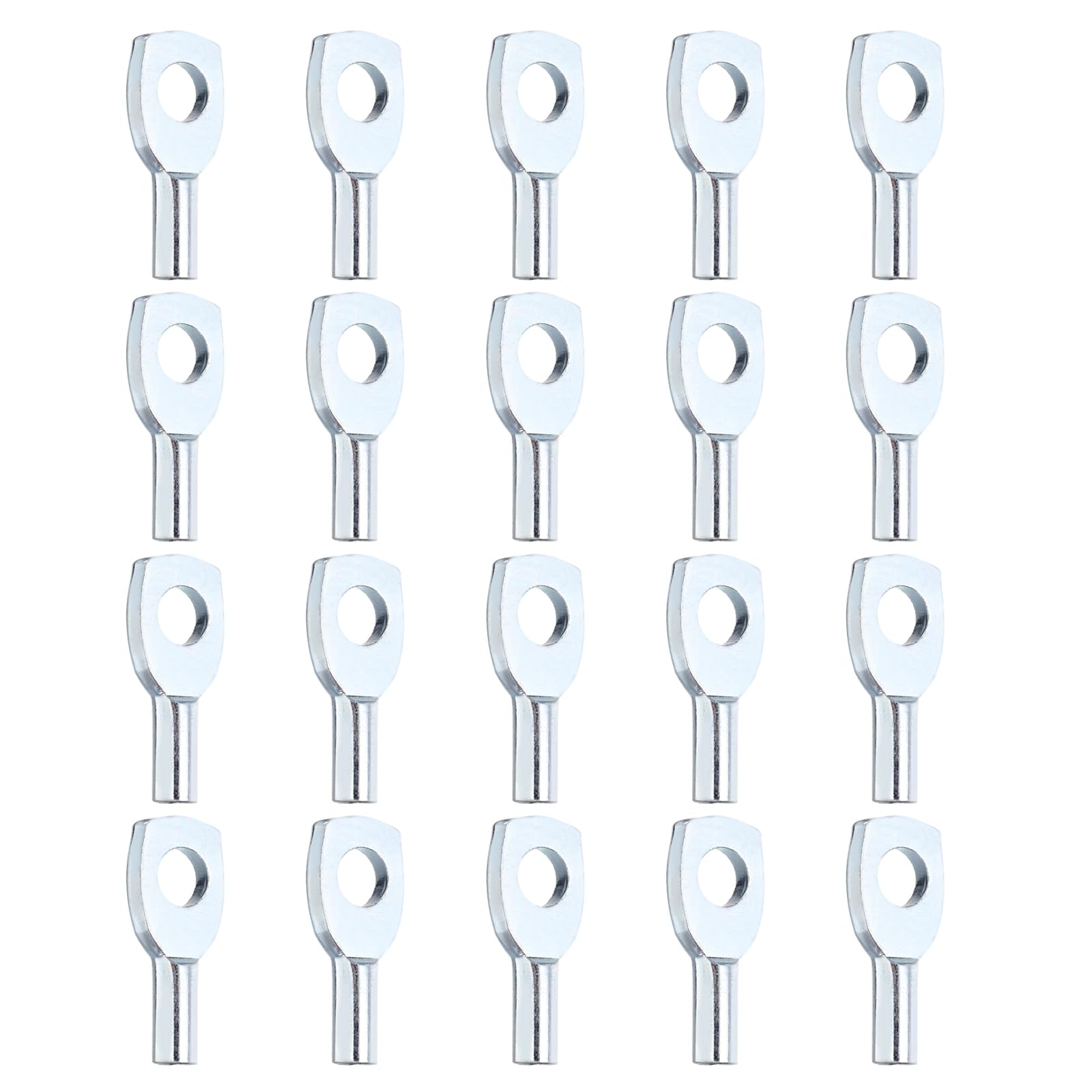 PATIKIL Cable Ball Stopper, 20pcs Gym Machine Accessories for 5mm Cable Fitness Equipment Wire Rope Port Joint Replacement Parts for Home Gym Machine, Silver