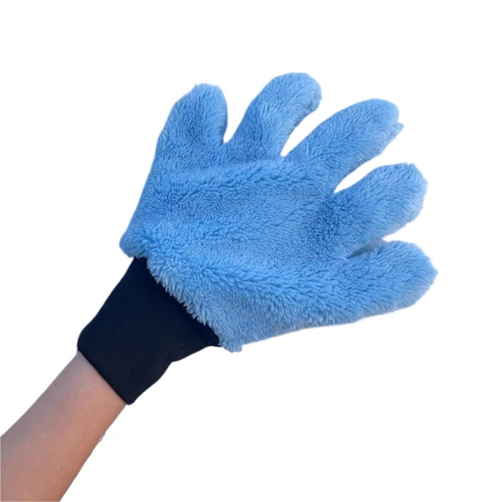 MDSRFGN Car Wash Mitt For Double Sided Plush Car Wash Gloves Scrubbing Foaming Cleaning Without Hurting Paint Five Finger Thickened(Color 4)