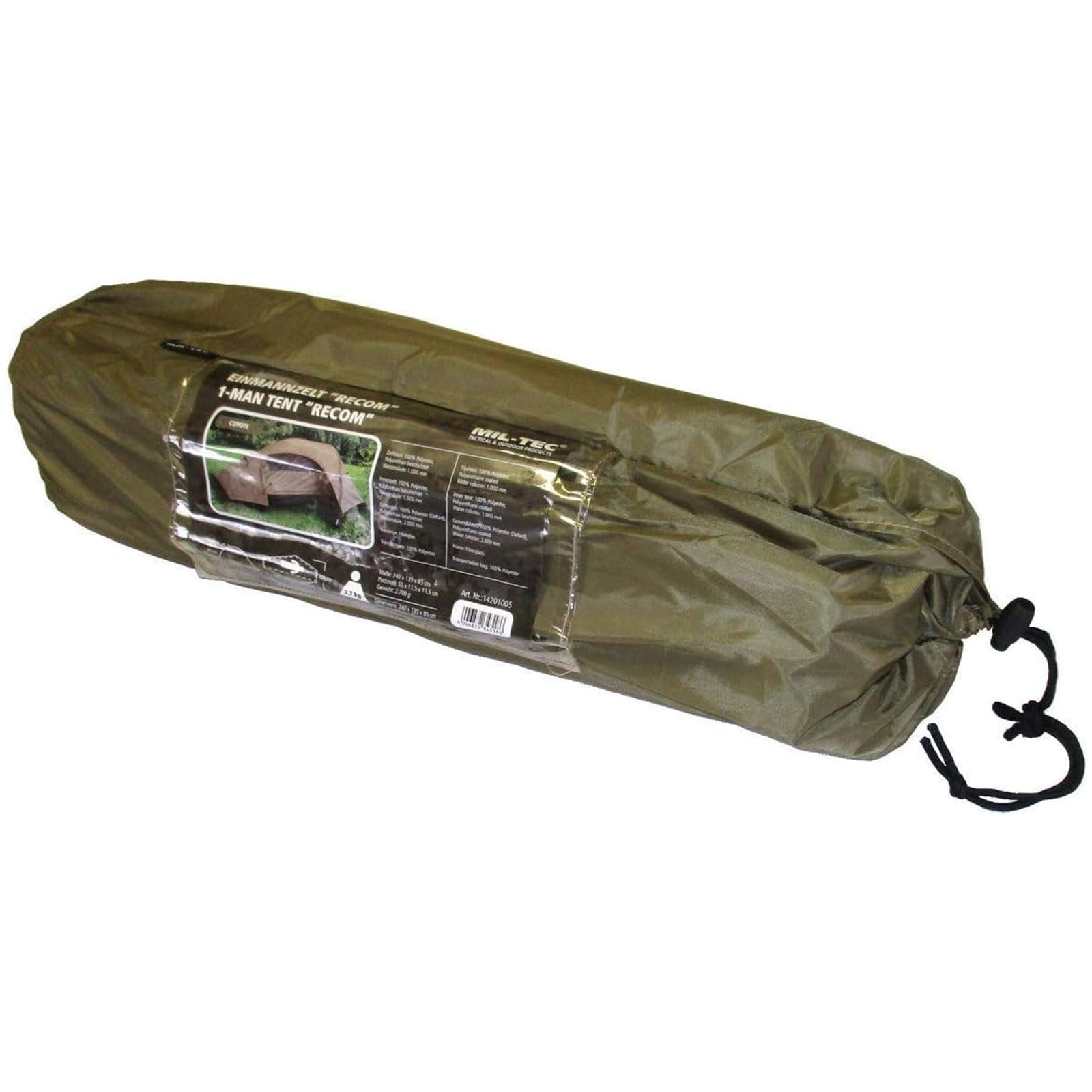 Mil-Tec Unisex - Adulto Modular 3-Lg Sacco a pelo mimetico, taglia unica