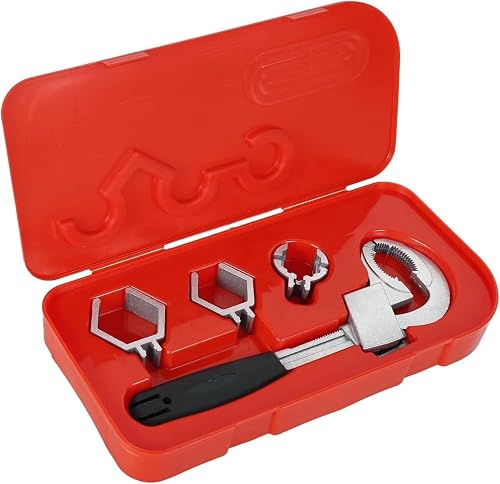 Bathroom Wrench,Multi-Functional Sink Wrench,Adjustable Double-Ended Wrench,,Heads Hand Tool for Water Pipe Repair & Home Accessories,Universal Pipe Wrench for Connecting Pipes/Faucets/Shower/Valves
