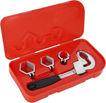 Bathroom Wrench,Multi-Functional Sink Wrench,Adjustable Double-Ended Wrench,,Heads Hand Tool for Water Pipe Repair & Home Accessories,Universal Pipe Wrench for Connecting Pipes/Faucets/Shower/Valves