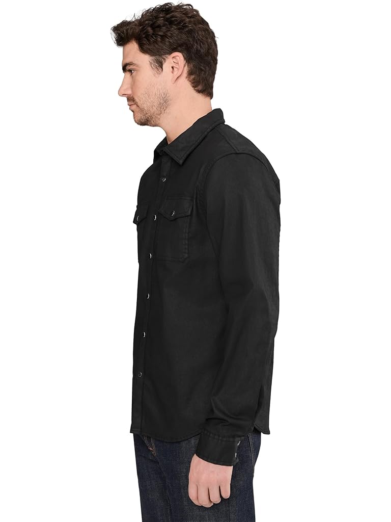 Black John Varvatos Otto Snap Shirt W1005R25