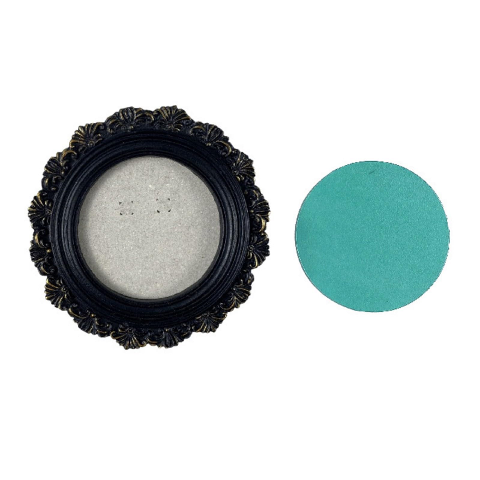 Qusinfc Retro Inspires Resin Photo Holder with Flower Designs Perfect for Enhancing Home Aesthetic Picture Frame Petroleum Rosin Frame