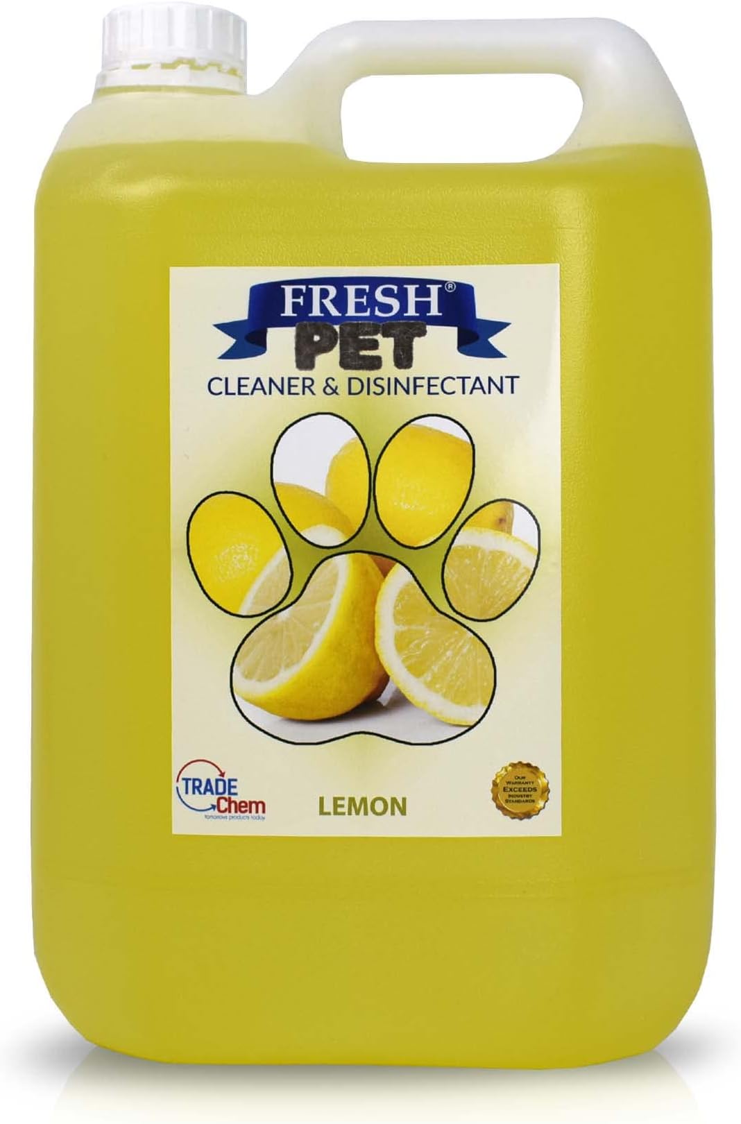 Trade Chemicals Fresh Pet Kennel/Cattery Disinfectant and Deodoriser - 5L (LEMON)