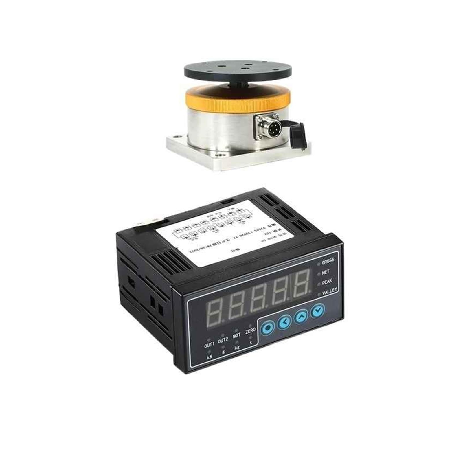 MXXDMOPD Load Cell +Indicator Display Foil Weighing Force Sensor(0-5KG)