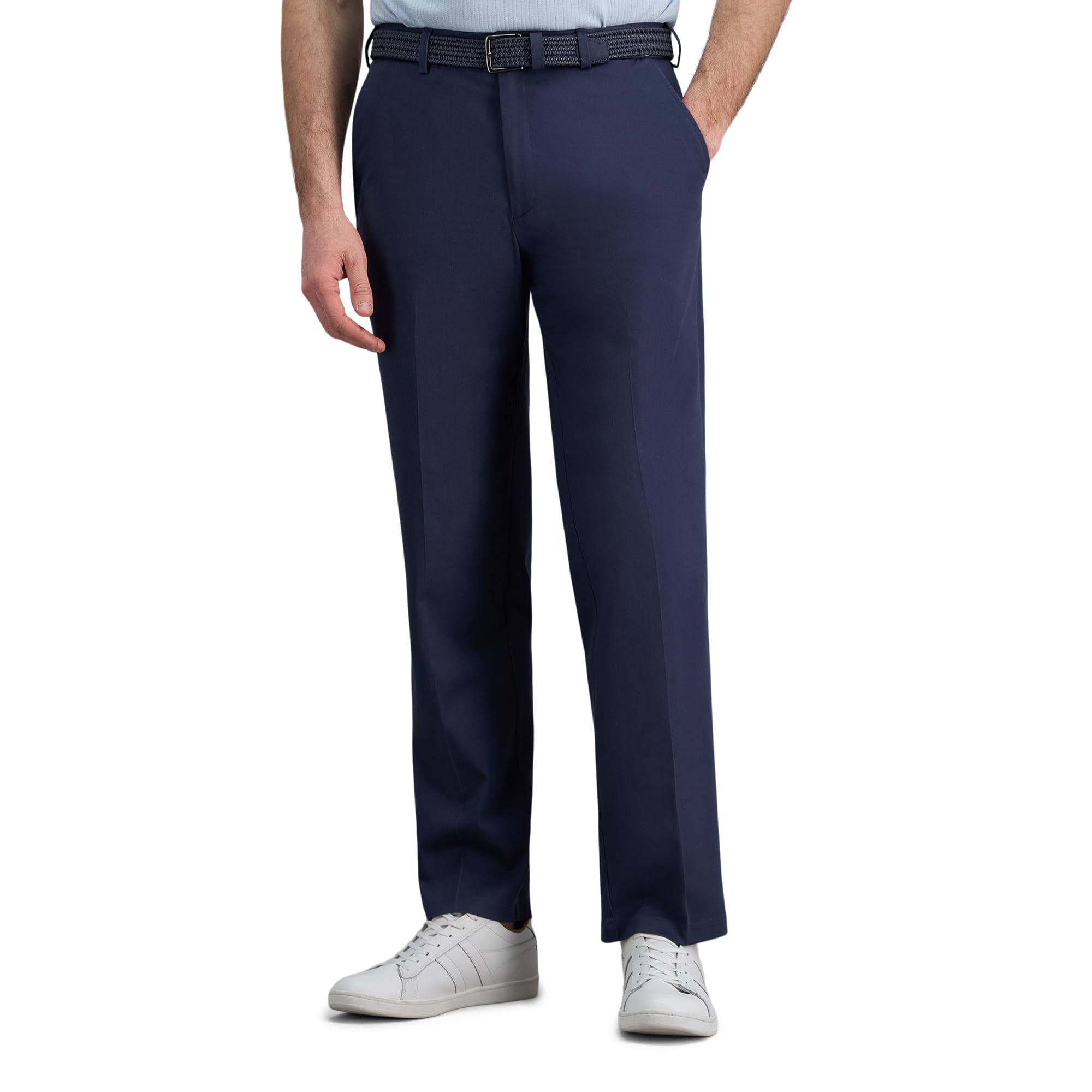 Haggar Men’s Classic Fit Iron Free Premium Khaki Casual Pant