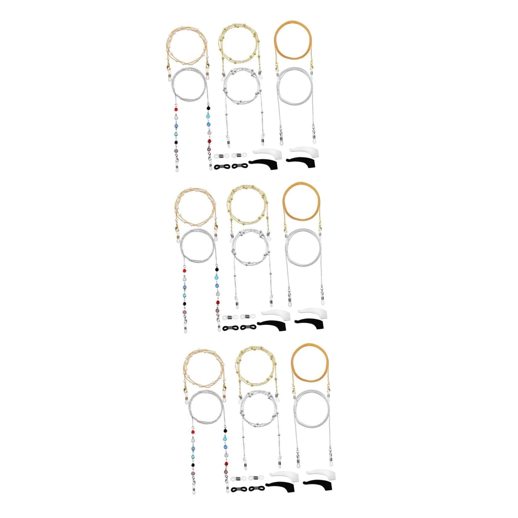BESTYASH Occhiali Da Vista Catena Maschera Catena Occhiali Fermo Cordino Anti-Perso Occhiali Cavi Occhiali Supporto Della Cinghia Alla Moda Occhiali Decori Porta Occhiali Occhiali Di Moda