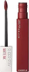 Maybelline SuperStay Matte Ink Batom Líquido Matte Longa Duração 16H com Aplicador Preciso, Não Transfere e Cor Intensa, Acabamento Matte Confortável, Cor 50 Voyager Vinho Profundo, 5ml