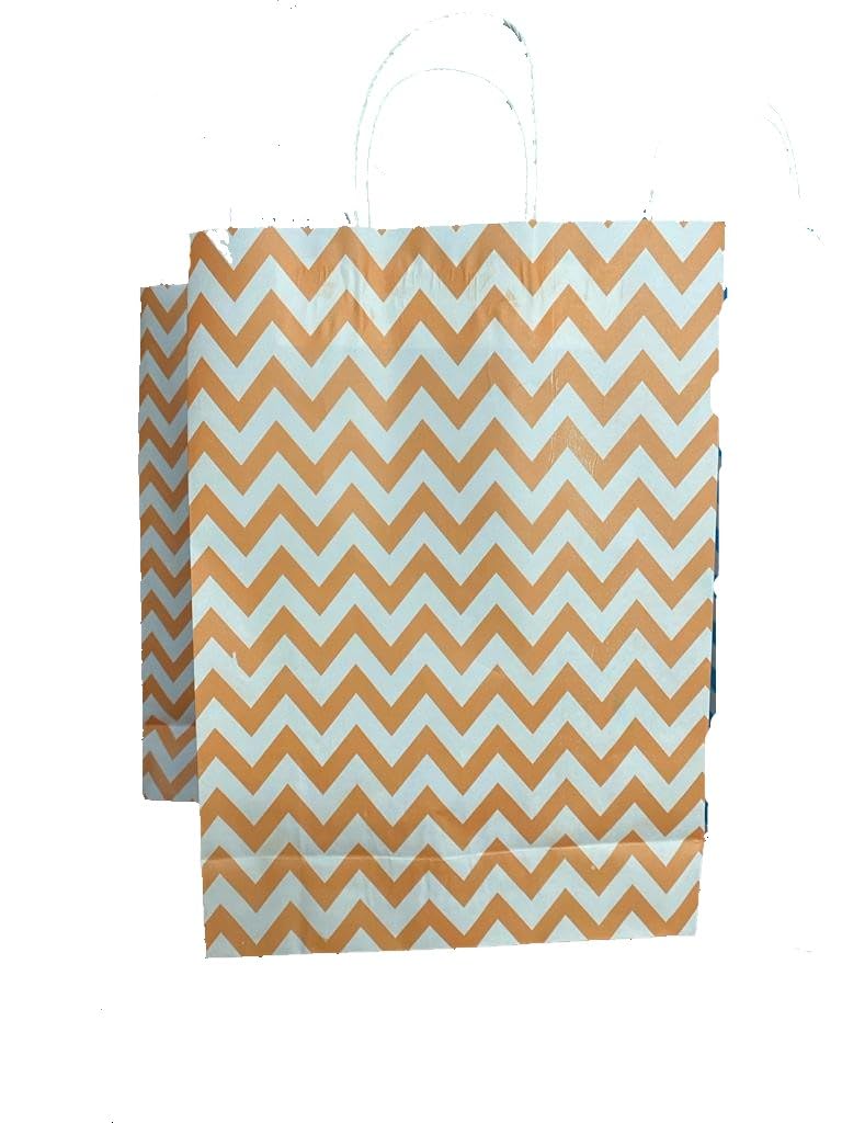 P.R Bags & Packaging Paper Bags for Multipurpose (orange zig zag H-13 X L-9.5 X B-3.5 inch Design,) (PACK OF 10) (B09G2SBX6Q) Amazon Price History, Amazon Price Tracker