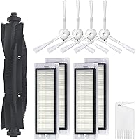 Vista 13 de LICHIFIT Cepillo de rodillo robot de barrido, cepillo lateral, filtro HEPA, trapos de limpieza Peines para 360 S5 S7 Aspiradora Accesorios