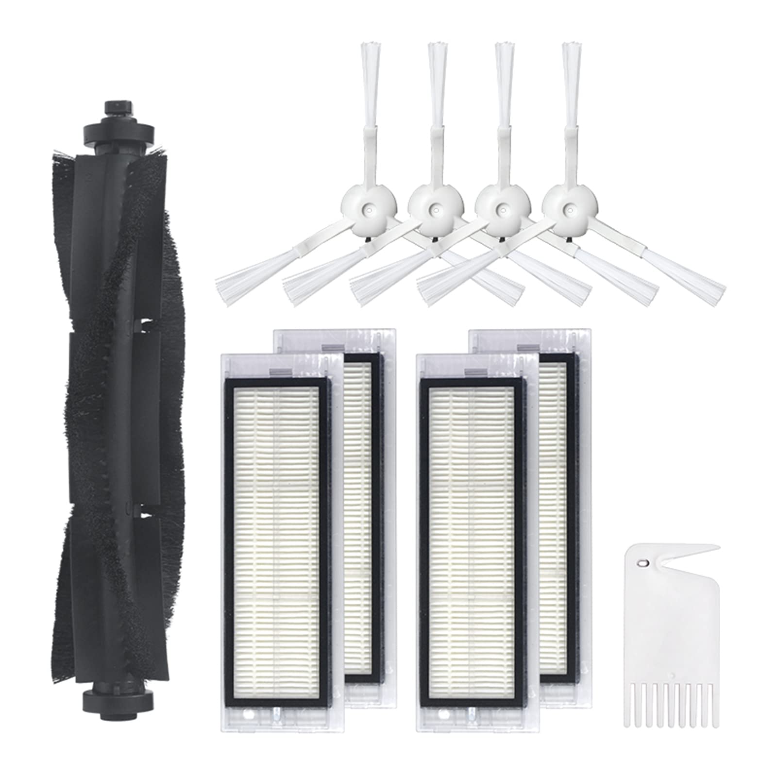 LICHIFIT Main Roller Brush Side Brushes Mop Pads Wipes Rags HEPA Filters Brush Cleaning Tool Replacement Parts for 360 S5 S7 Vacuum Cleaner Sweeping Robot Accessories