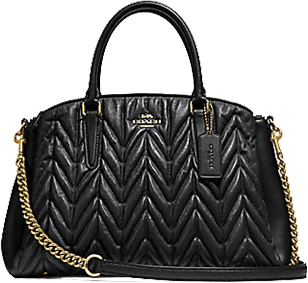 COACH SAGE CARRYALL WITH QUILTING BLACK  coach sage carryall with quilting