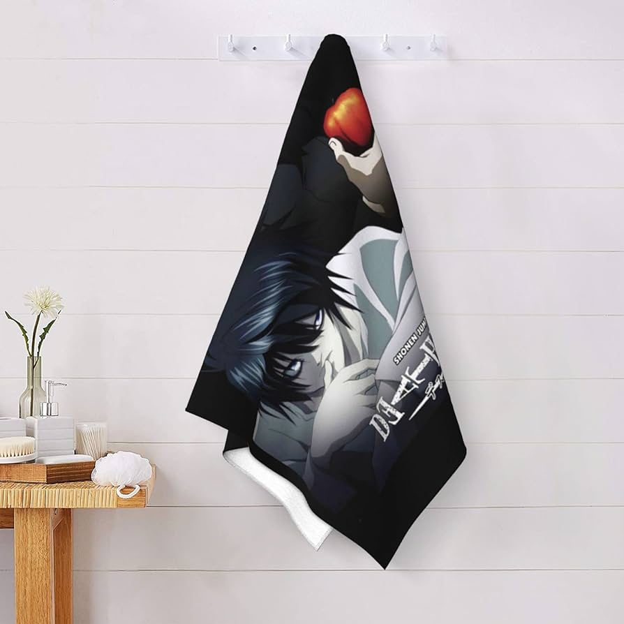Amazon｜バスタオル ビーチタオル デスノート 夜神月 黒いノート
