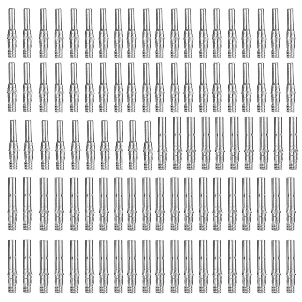 Kit de paneles de conectores solares, conectores de cable de panel solar, terminales de conector, alicates de crimpado (100 unidades (50 pares) conectores de pines)