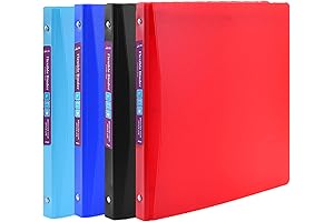 Binder Pocket 1 Inch | Holds Up to 200 Sheets | Pack of 4