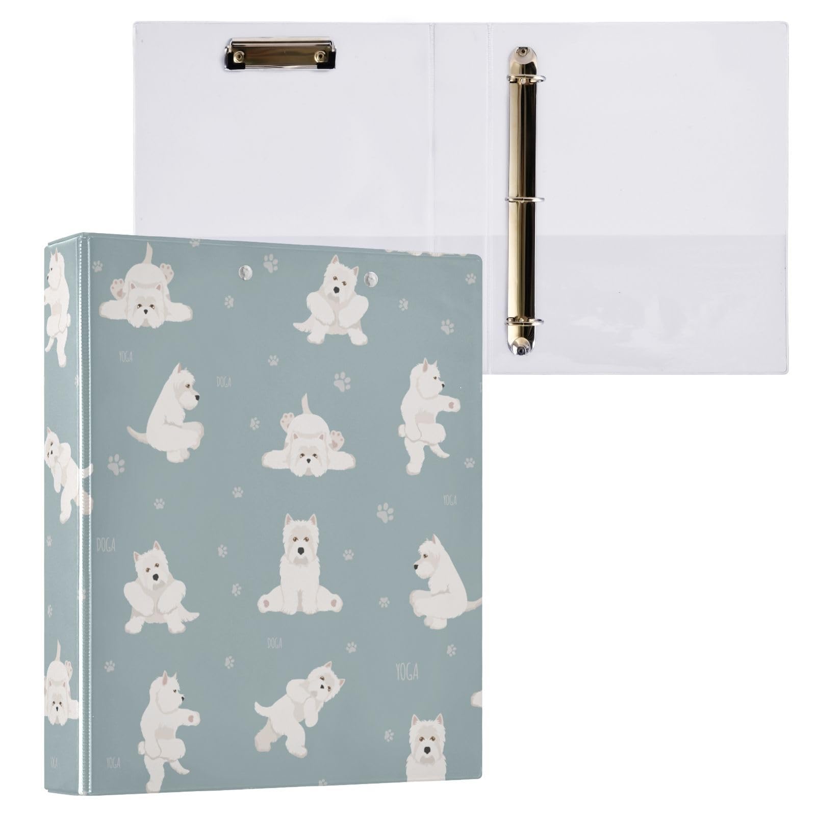 4 Raccoglitori Oxford ONE-TOUCH 3.8 Cm - Anelli A D Facili Apri, Cerniera Resistente, Bianco