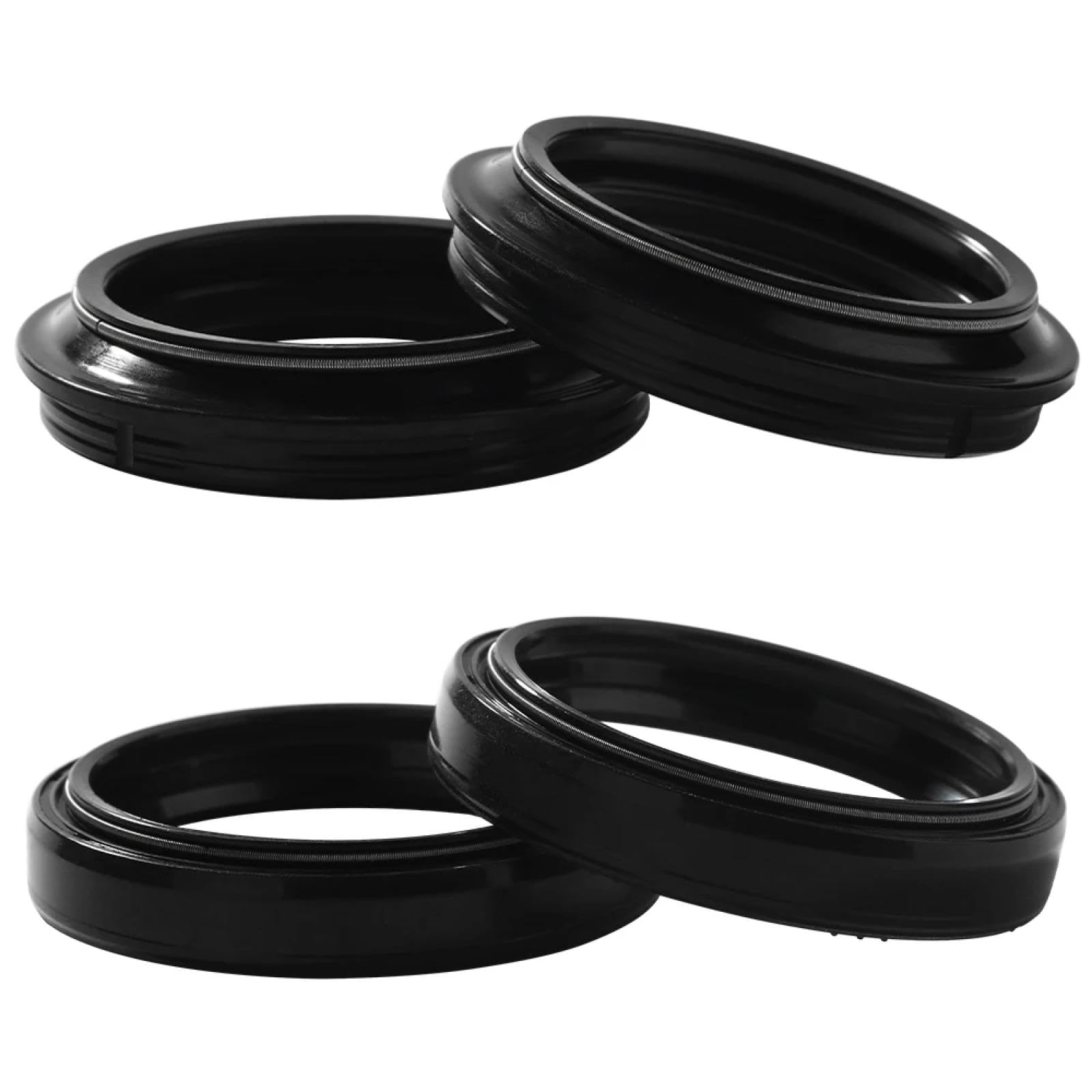 De sello de aceite y sello de polvo Para XT 660 R XT 660 X Para SUPERMOTARD XTZ 660 FZ8 N 800 FZ8 NA 800 Sello de aceite de horquilla delantera y cubierta antipolvo 43 55 43 * 55 * 9.5/10.5