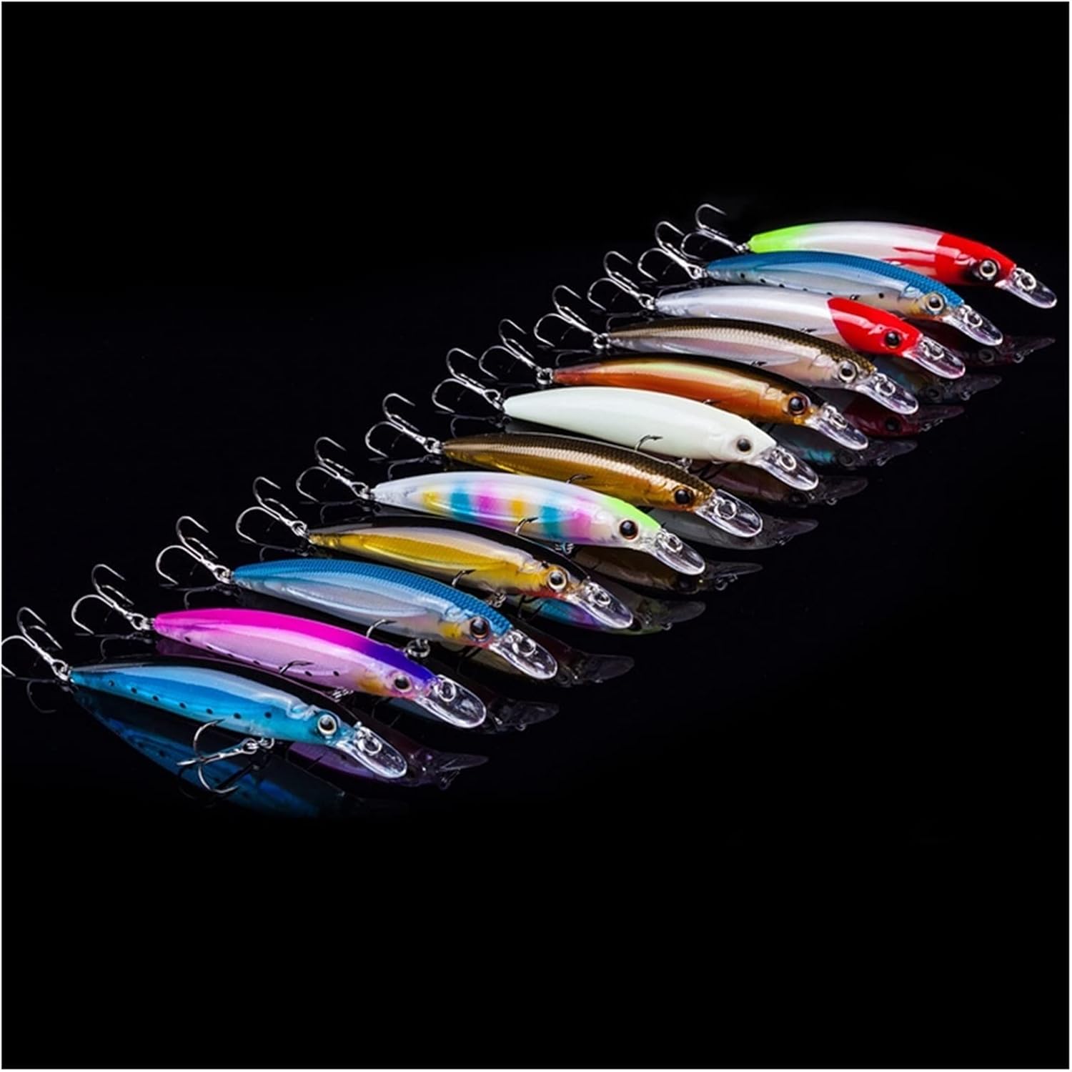 10pcs/lot Lure for Fishing Wobblers Spoon All Goods for Fish Lures Minnow 11cm Artificial Bait Pencil Feeder Luminous