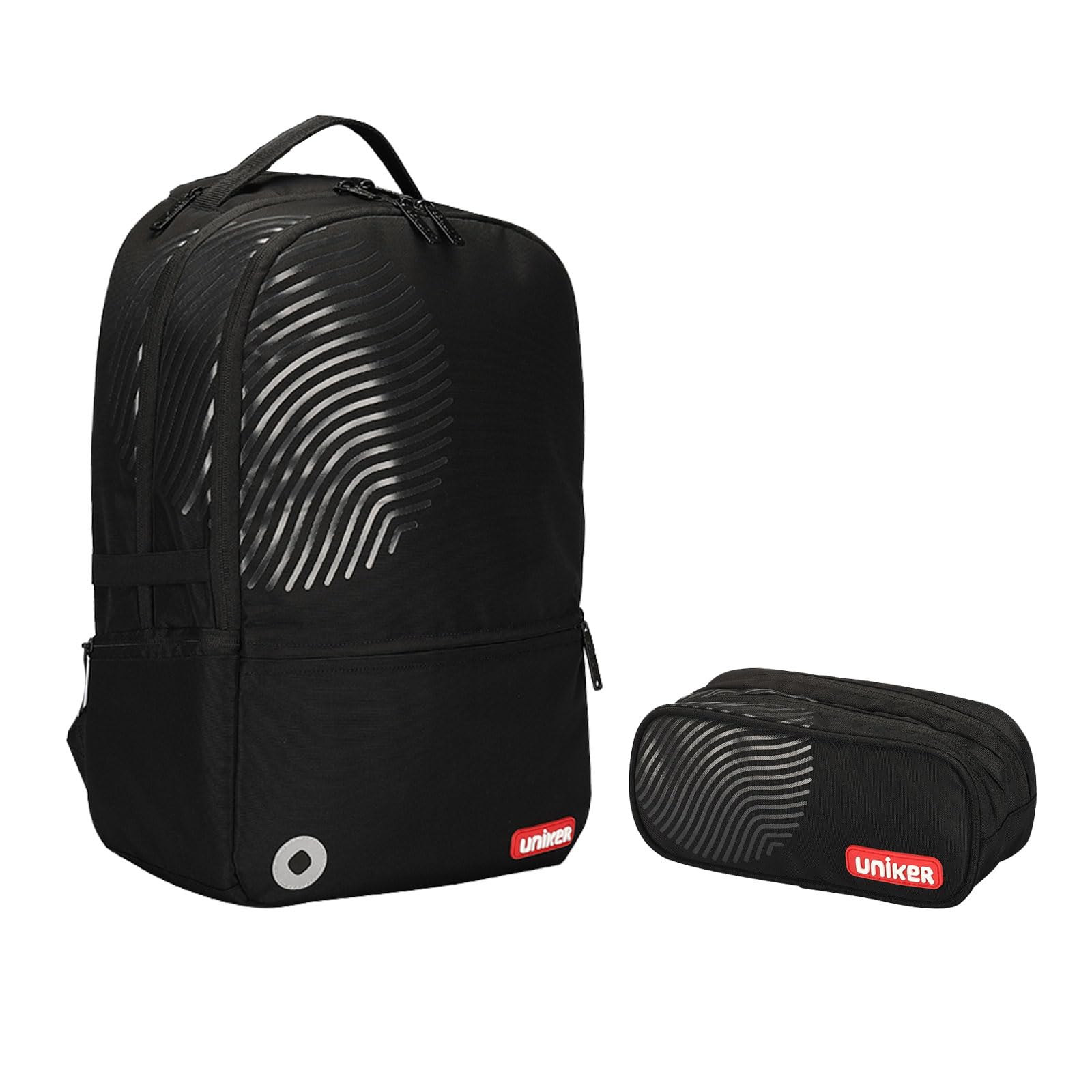 Fashion 2 in 1 Backpack Set with Cosmetic Bag,Casual Daypack Women,Backpack and Carry-on 2pc set,Lightweight Travel Backpack,Laptop Backpack with with USB Port, Fingerprint‌