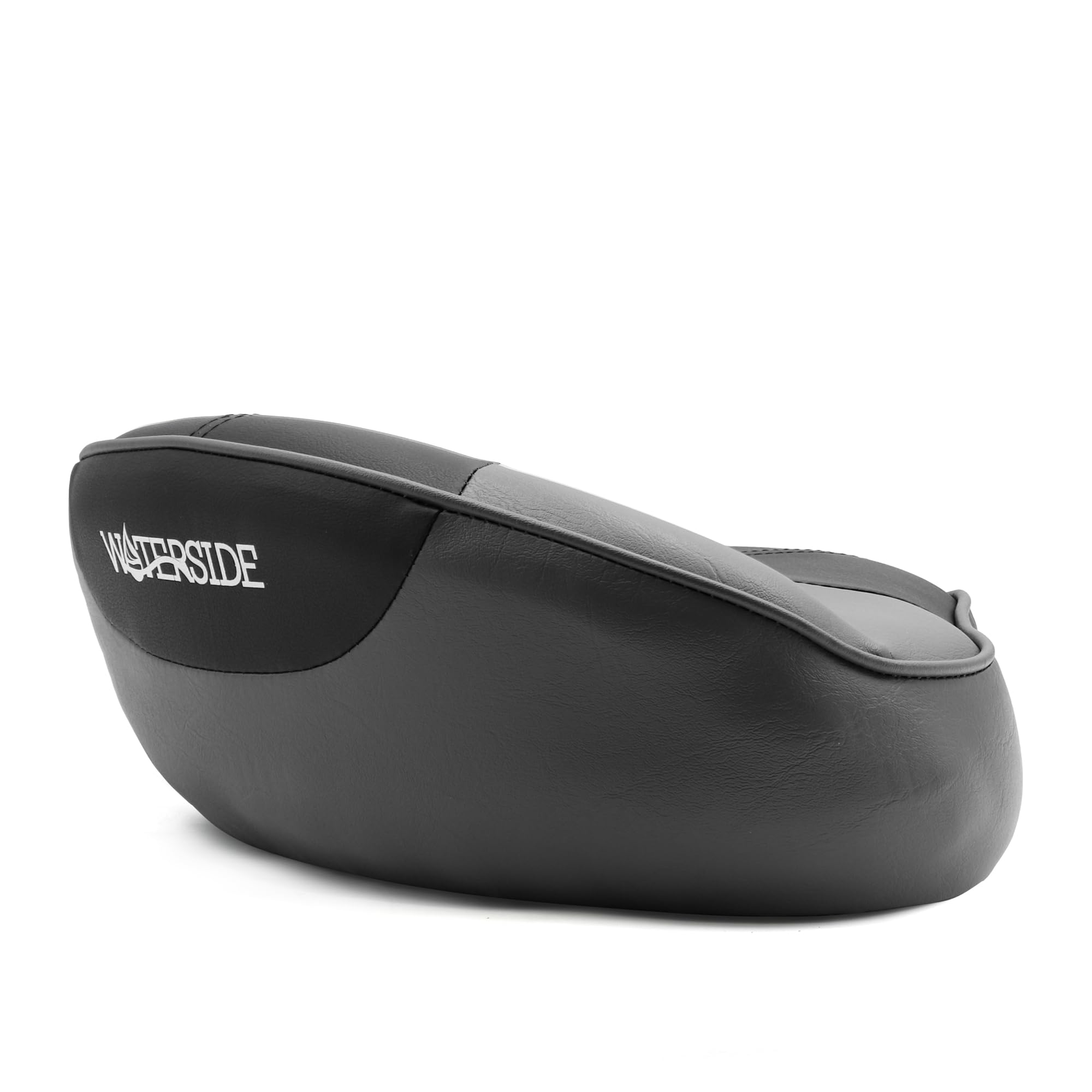 Waterside Siège de bateau Casting Boat Seat – Dark Series, Siège Stand Up pour bateaux, compact et rembourré, imperméable, facile d'entretien, ergonomique, noir, idéal pour bateaux de pêche et petits