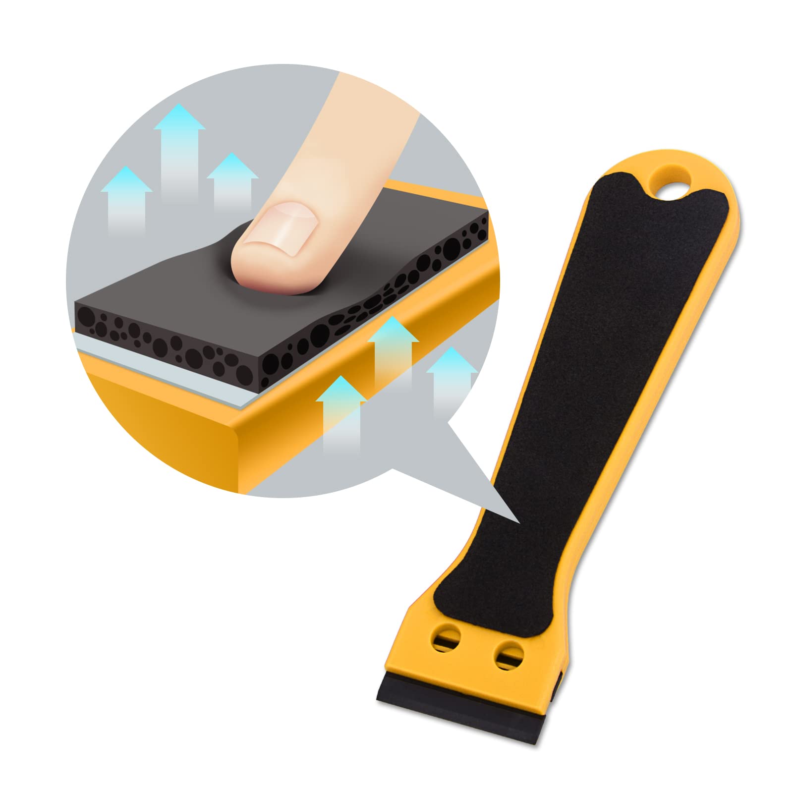 FOSHIO Raschietti In Plastica Per Rasoi A Manico Lungo Multiuso - Foto 4