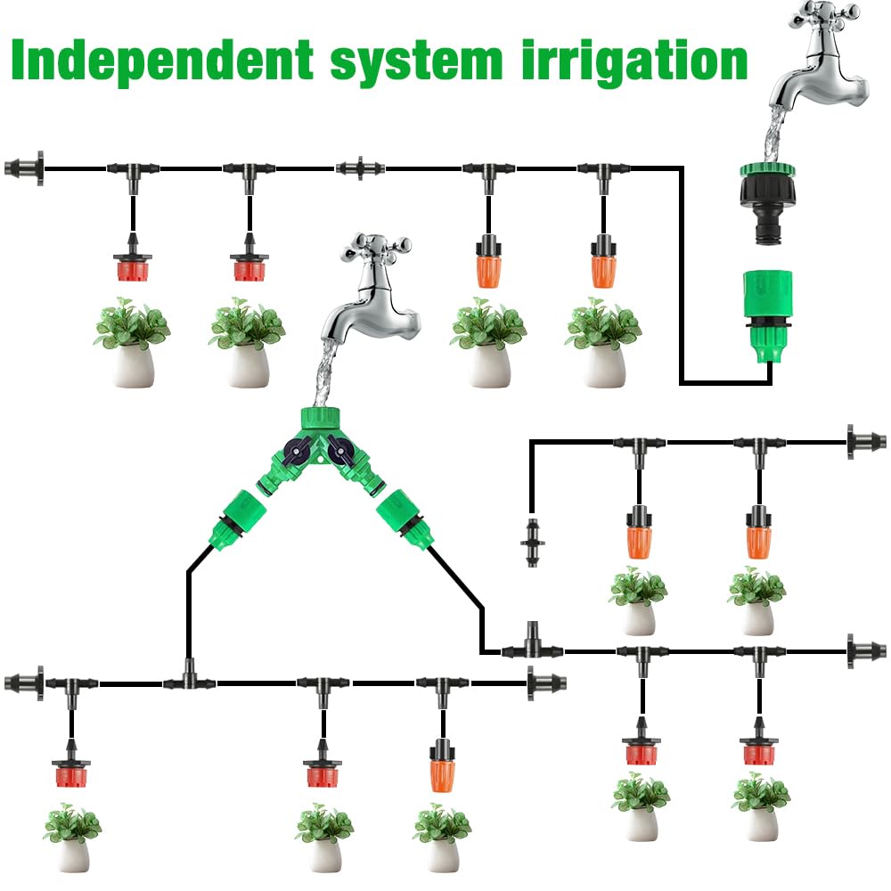 149 PCS Irrigation System Kit, Automatic Garden Watering System, 100FT/30m Drip Irrigation System - Image 3