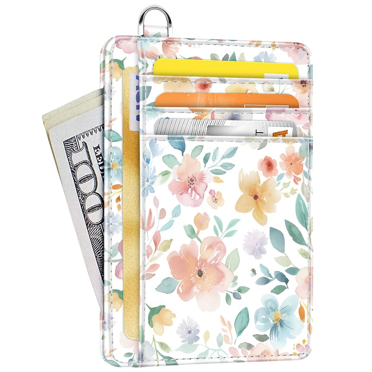 Coco Rossi Slim Credit Card Holder Wallet Women Thin Minimalist Card Cases